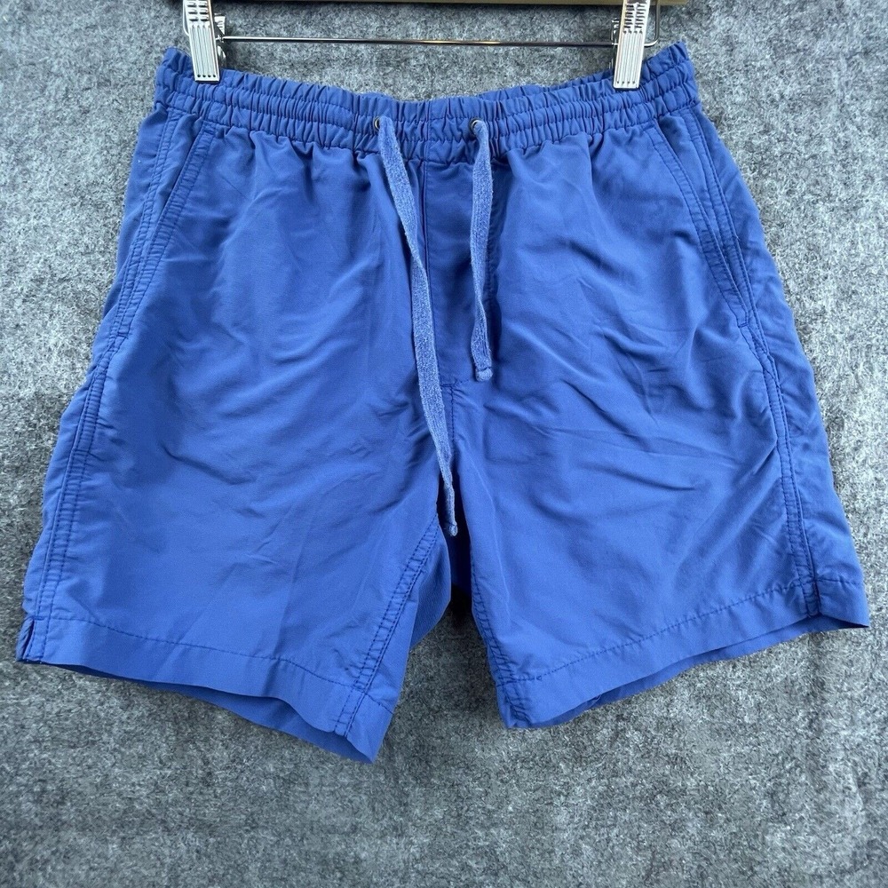 Madewell Shorts Womens Small Blue Elastic Waist Drawstring Running Athletic